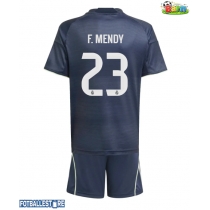 Real Madrid Ferland Mendy #23 Bortedraktsett Barn 2025-26 Kortermet (+ Korte bukser)